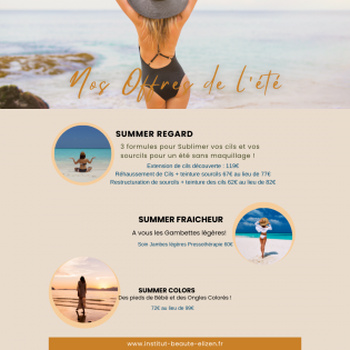 Cet été ... Profitez de nos soins Summer ...!!